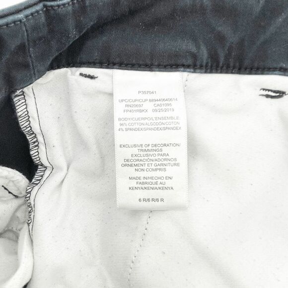 Dickies Women's Dark Wash Straight Leg Denim Jeans Slash Pockets Size 6R - Picture 4 of 4